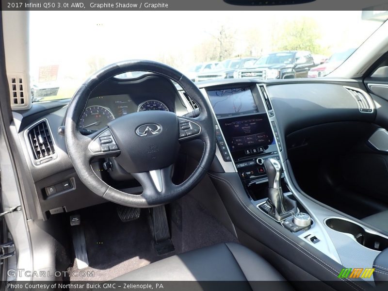  2017 Q50 3.0t AWD Graphite Interior