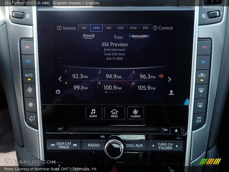 Graphite Shadow / Graphite 2017 Infiniti Q50 3.0t AWD