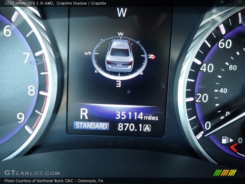 Graphite Shadow / Graphite 2017 Infiniti Q50 3.0t AWD