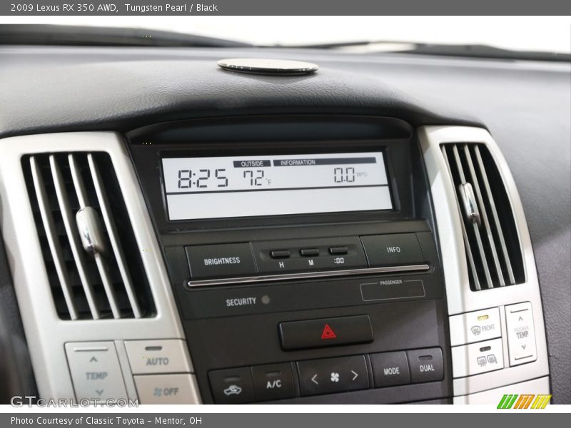 Tungsten Pearl / Black 2009 Lexus RX 350 AWD