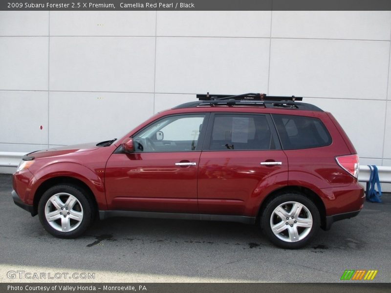 Camellia Red Pearl / Black 2009 Subaru Forester 2.5 X Premium