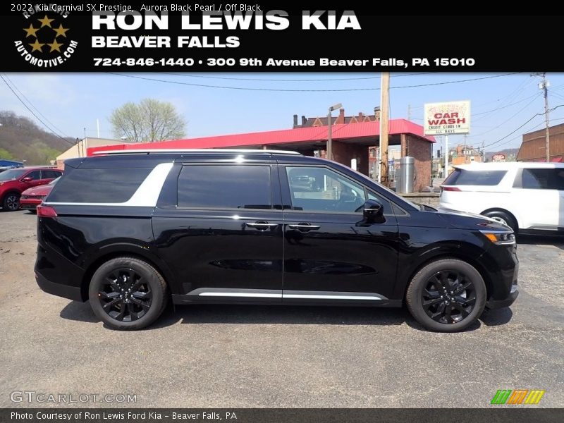 Aurora Black Pearl / Off Black 2022 Kia Carnival SX Prestige