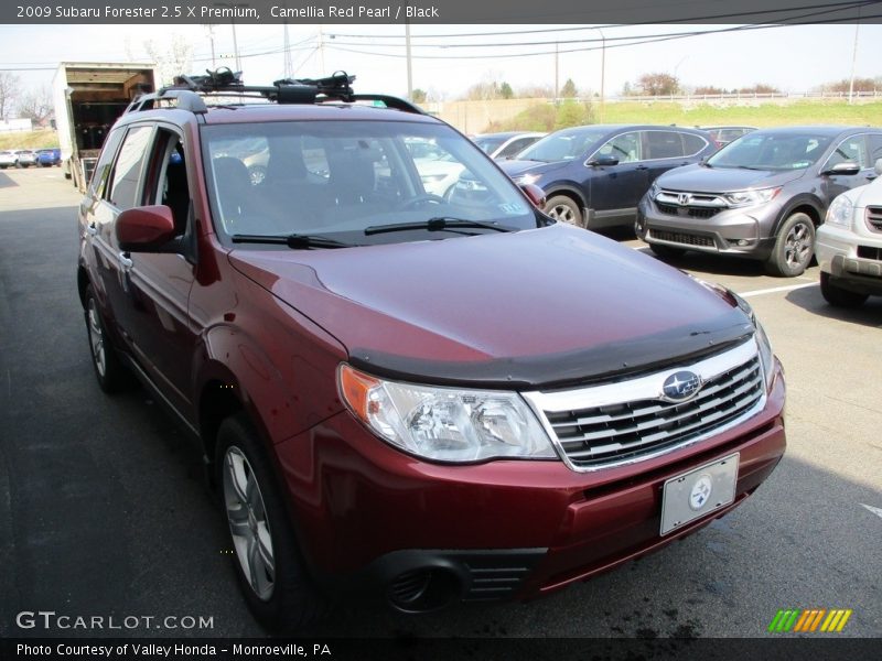 Camellia Red Pearl / Black 2009 Subaru Forester 2.5 X Premium