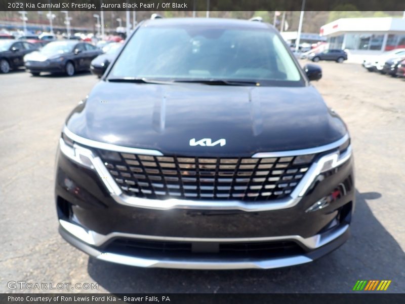 Aurora Black Pearl / Off Black 2022 Kia Carnival SX Prestige