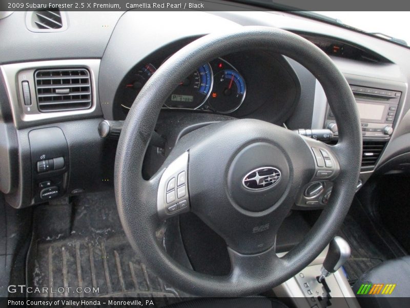 Camellia Red Pearl / Black 2009 Subaru Forester 2.5 X Premium
