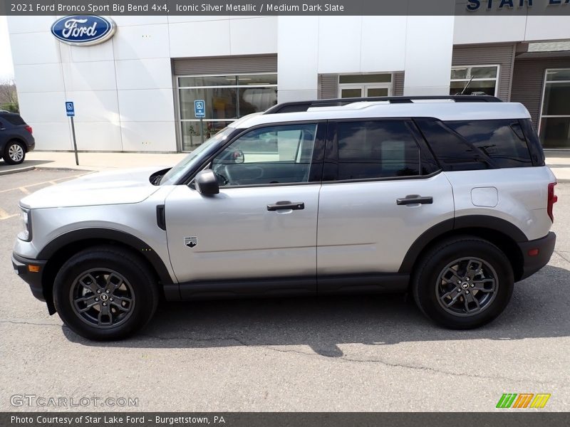 Iconic Silver Metallic / Medium Dark Slate 2021 Ford Bronco Sport Big Bend 4x4