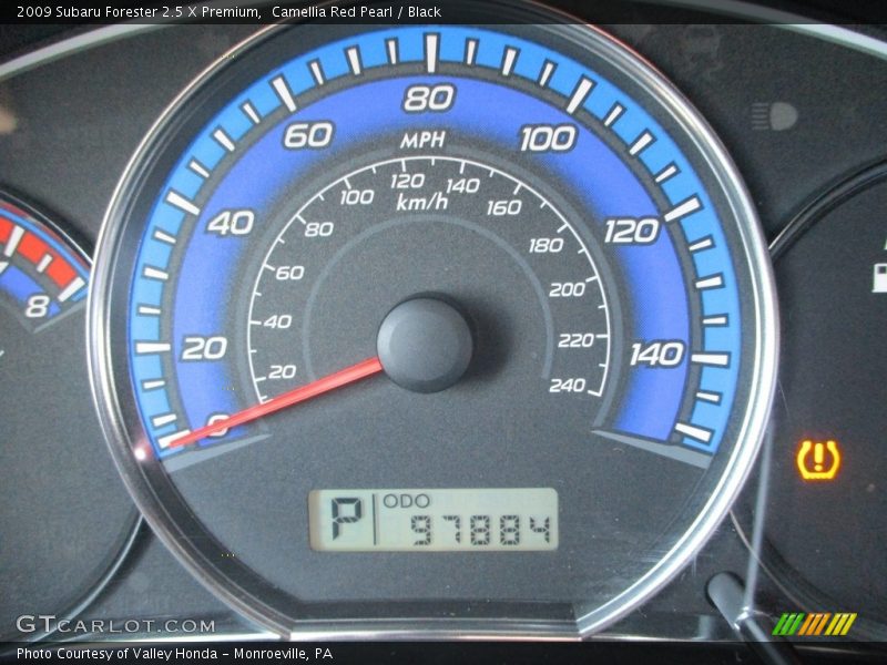 Camellia Red Pearl / Black 2009 Subaru Forester 2.5 X Premium