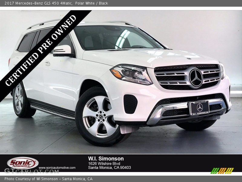 Polar White / Black 2017 Mercedes-Benz GLS 450 4Matic