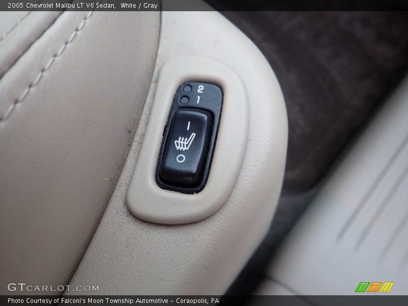 White / Gray 2005 Chevrolet Malibu LT V6 Sedan