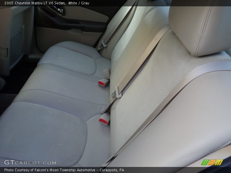 White / Gray 2005 Chevrolet Malibu LT V6 Sedan