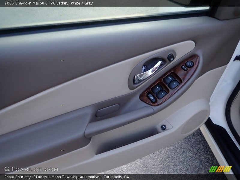 White / Gray 2005 Chevrolet Malibu LT V6 Sedan