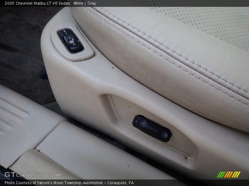 White / Gray 2005 Chevrolet Malibu LT V6 Sedan