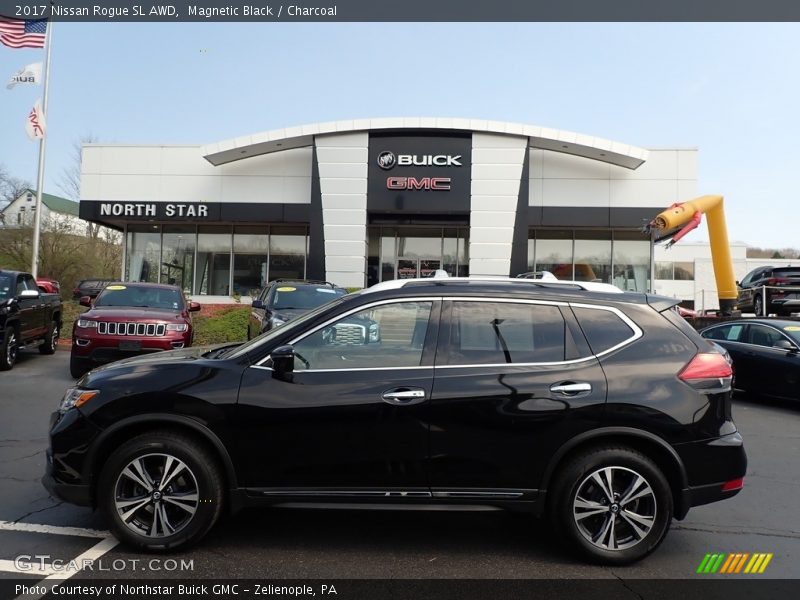 Magnetic Black / Charcoal 2017 Nissan Rogue SL AWD