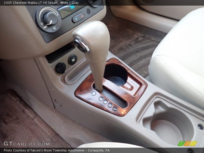 White / Gray 2005 Chevrolet Malibu LT V6 Sedan