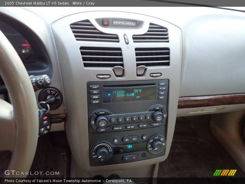 White / Gray 2005 Chevrolet Malibu LT V6 Sedan