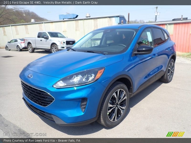 Velocity Blue Metallic / Dark Earth Gray 2021 Ford Escape SE 4WD