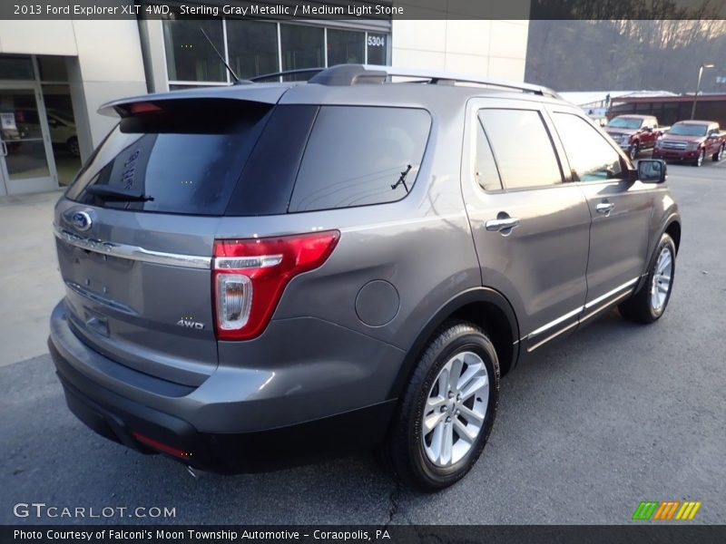 Sterling Gray Metallic / Medium Light Stone 2013 Ford Explorer XLT 4WD