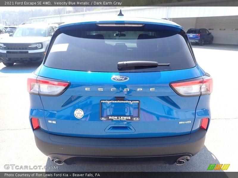 Velocity Blue Metallic / Dark Earth Gray 2021 Ford Escape SE 4WD