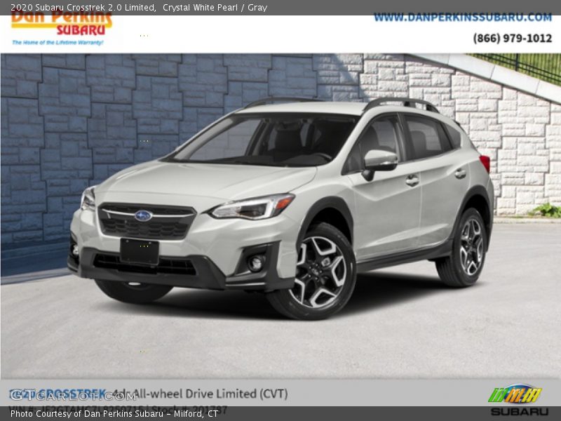 Crystal White Pearl / Gray 2020 Subaru Crosstrek 2.0 Limited