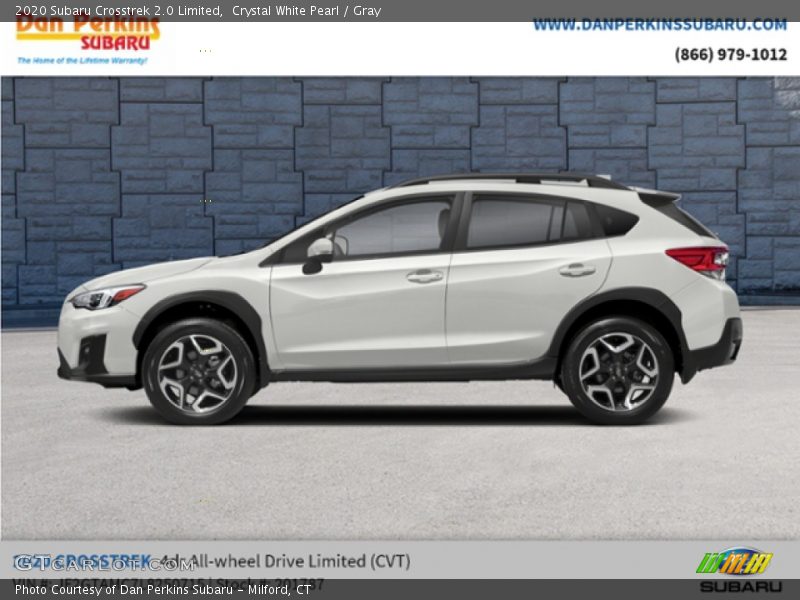 Crystal White Pearl / Gray 2020 Subaru Crosstrek 2.0 Limited