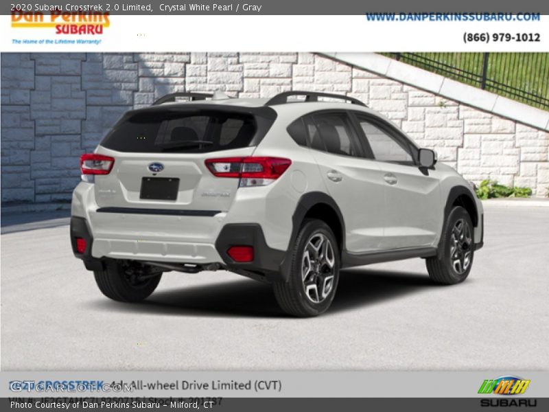 Crystal White Pearl / Gray 2020 Subaru Crosstrek 2.0 Limited