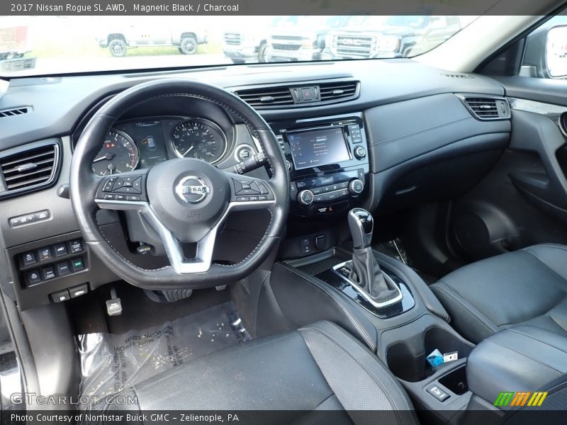 Magnetic Black / Charcoal 2017 Nissan Rogue SL AWD