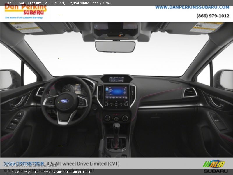 Crystal White Pearl / Gray 2020 Subaru Crosstrek 2.0 Limited