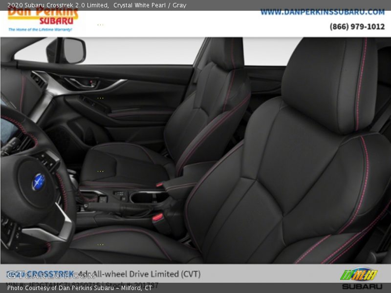 Crystal White Pearl / Gray 2020 Subaru Crosstrek 2.0 Limited