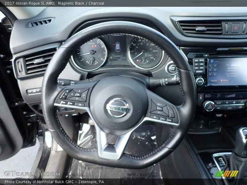 Magnetic Black / Charcoal 2017 Nissan Rogue SL AWD