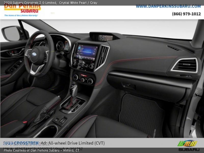 Crystal White Pearl / Gray 2020 Subaru Crosstrek 2.0 Limited
