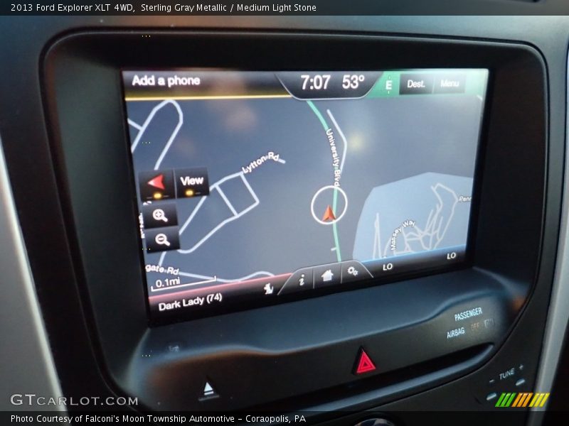 Sterling Gray Metallic / Medium Light Stone 2013 Ford Explorer XLT 4WD