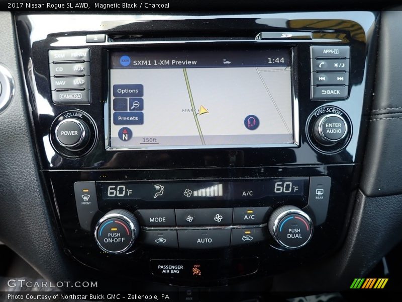 Magnetic Black / Charcoal 2017 Nissan Rogue SL AWD