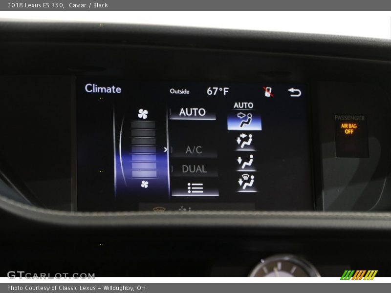 Caviar / Black 2018 Lexus ES 350