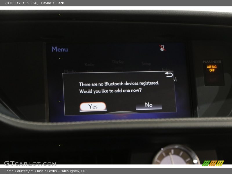 Caviar / Black 2018 Lexus ES 350