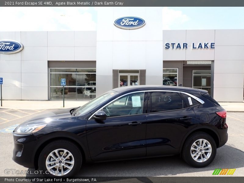 Agate Black Metallic / Dark Earth Gray 2021 Ford Escape SE 4WD