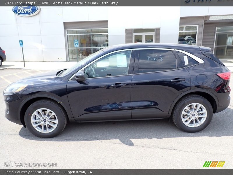 Agate Black Metallic / Dark Earth Gray 2021 Ford Escape SE 4WD
