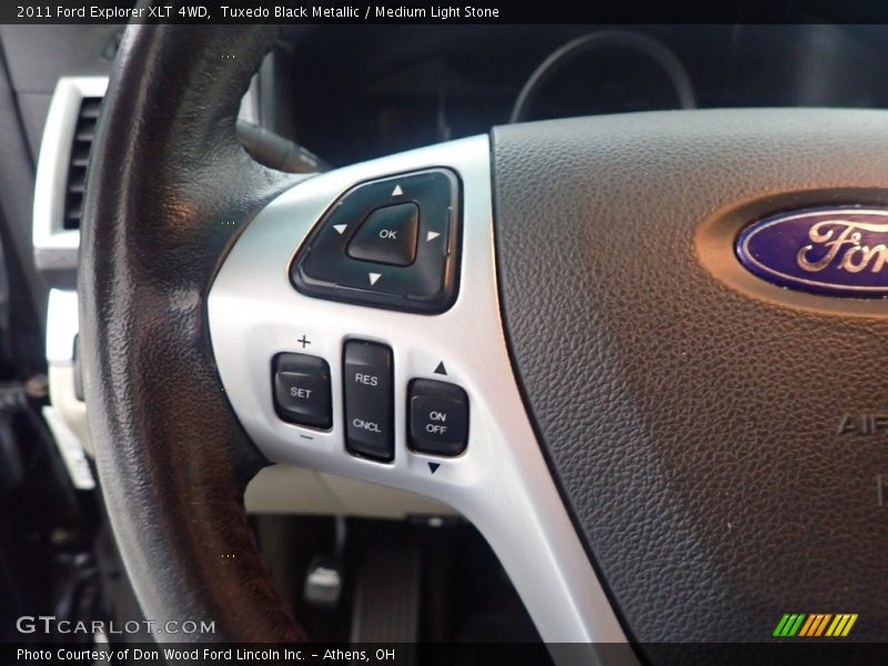 Tuxedo Black Metallic / Medium Light Stone 2011 Ford Explorer XLT 4WD