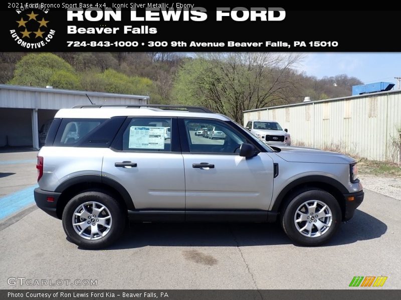 Iconic Silver Metallic / Ebony 2021 Ford Bronco Sport Base 4x4