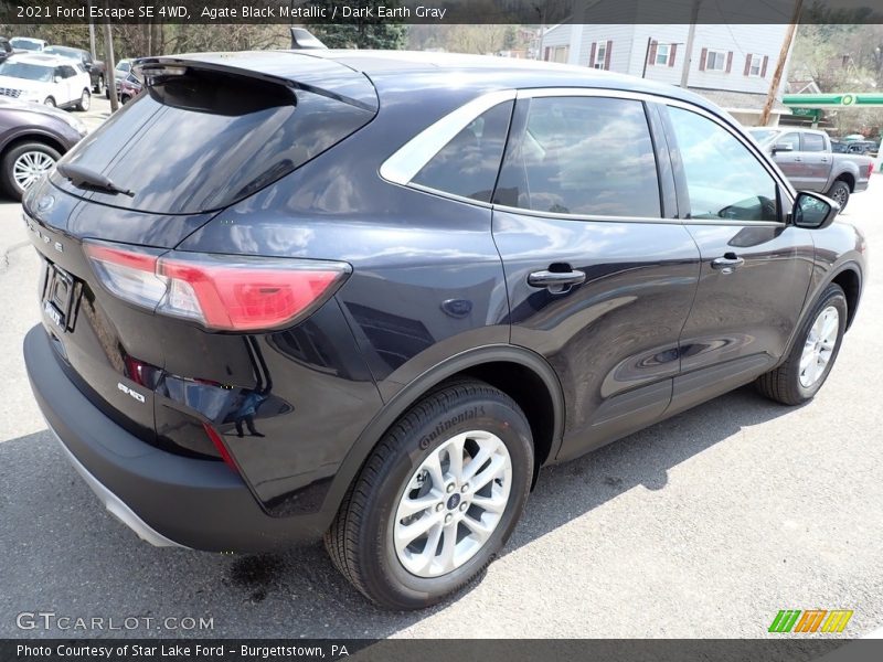 Agate Black Metallic / Dark Earth Gray 2021 Ford Escape SE 4WD