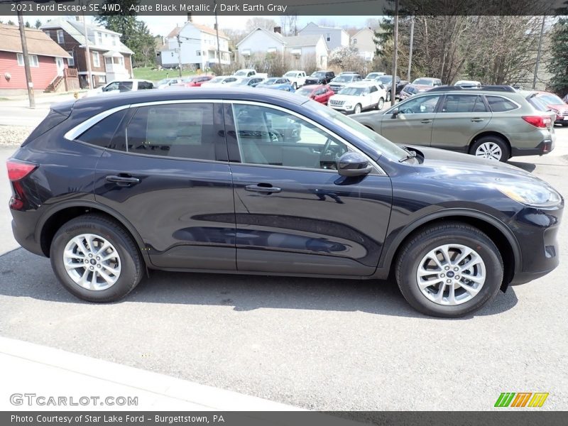 Agate Black Metallic / Dark Earth Gray 2021 Ford Escape SE 4WD