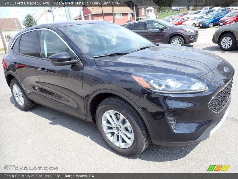 Agate Black Metallic / Dark Earth Gray 2021 Ford Escape SE 4WD