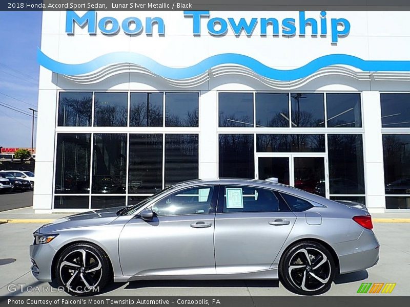 Lunar Silver Metallic / Black 2018 Honda Accord Sport Sedan