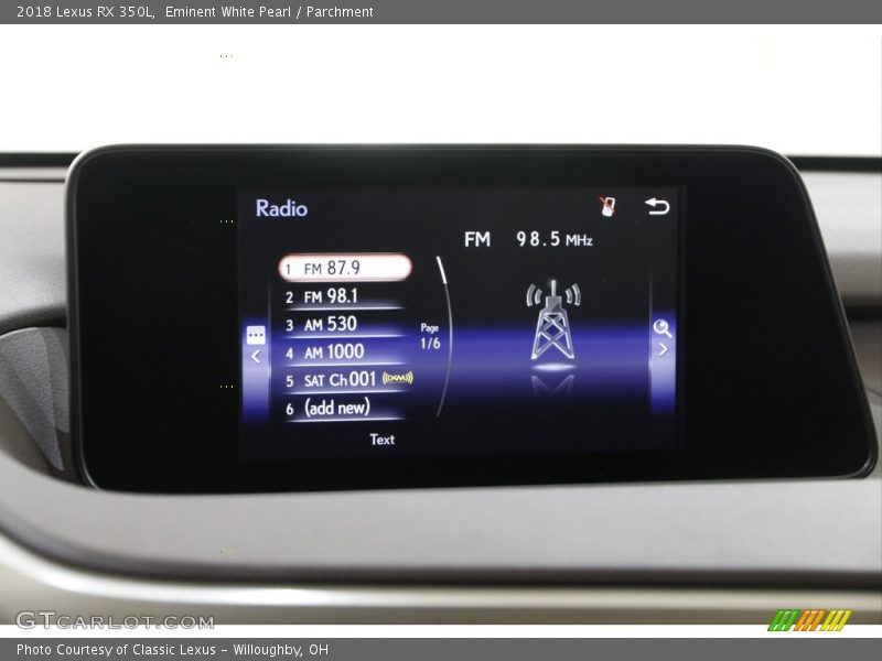 Eminent White Pearl / Parchment 2018 Lexus RX 350L