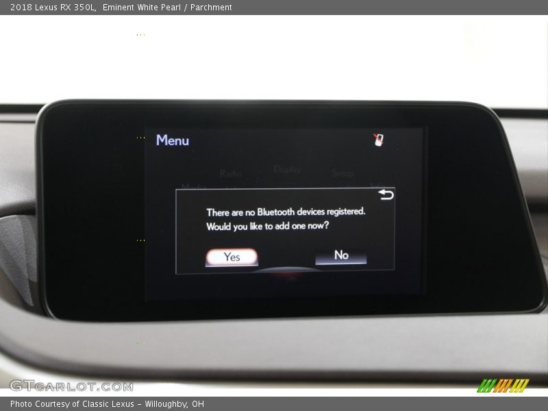 Eminent White Pearl / Parchment 2018 Lexus RX 350L