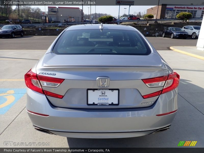 Lunar Silver Metallic / Black 2018 Honda Accord Sport Sedan