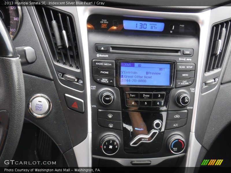 Iridescent Silver Blue Pearl / Gray 2013 Hyundai Sonata SE