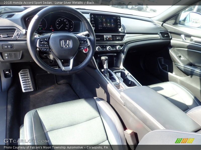 Lunar Silver Metallic / Black 2018 Honda Accord Sport Sedan