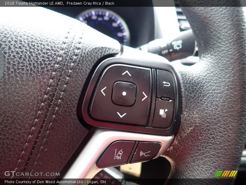 Predawn Gray Mica / Black 2018 Toyota Highlander LE AWD