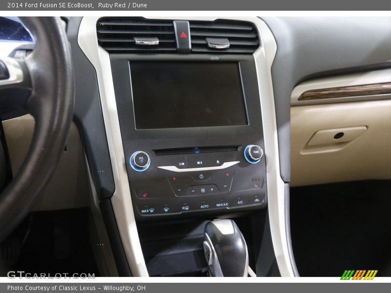 Ruby Red / Dune 2014 Ford Fusion SE EcoBoost