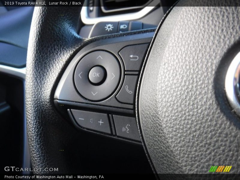 Lunar Rock / Black 2019 Toyota RAV4 XLE